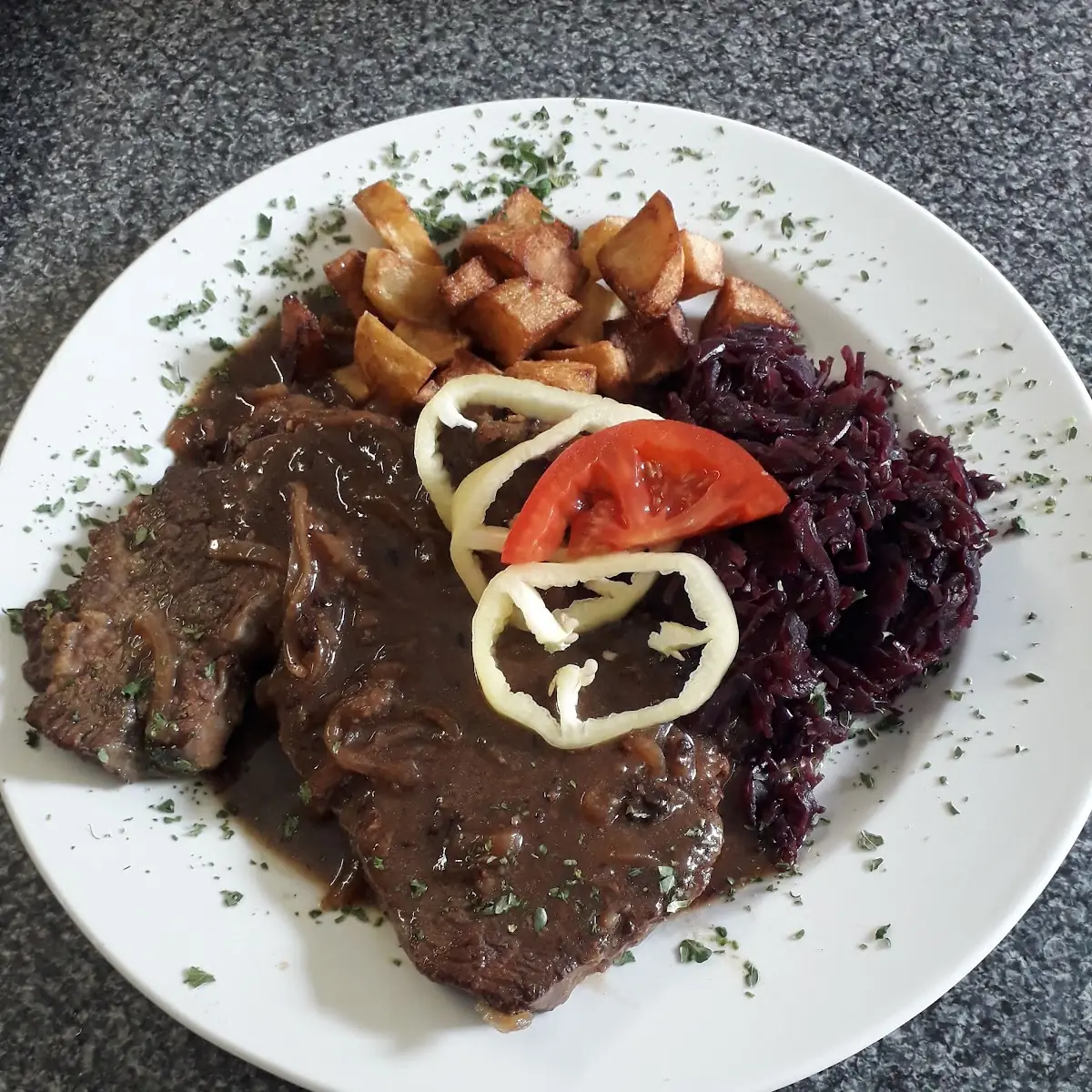 Zwiebelrostbraten