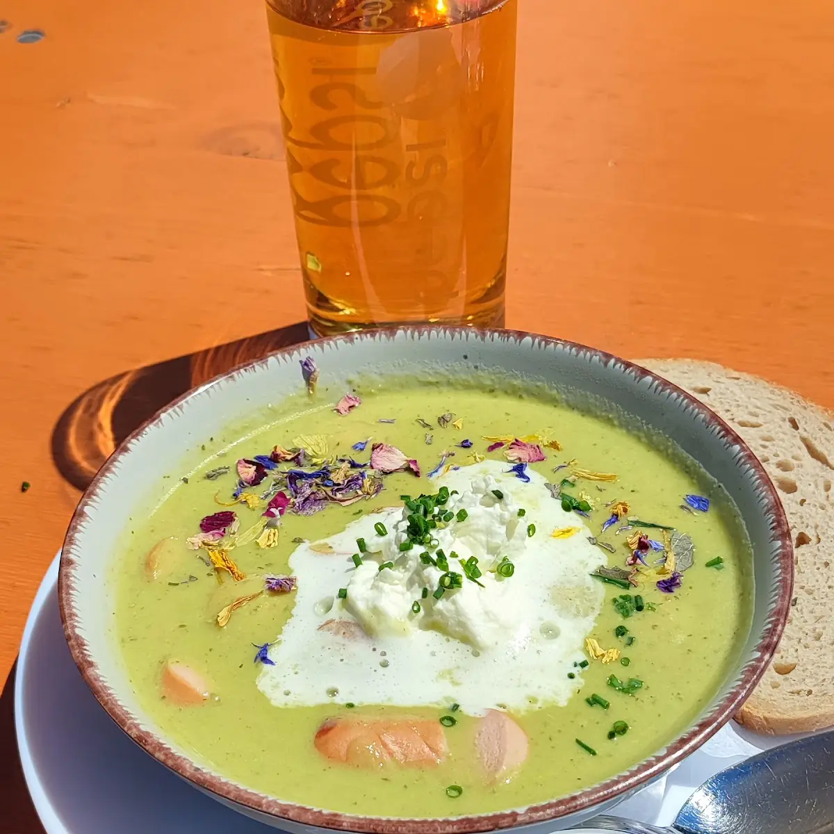 Zuppa Di Erbe Con Wurstel
