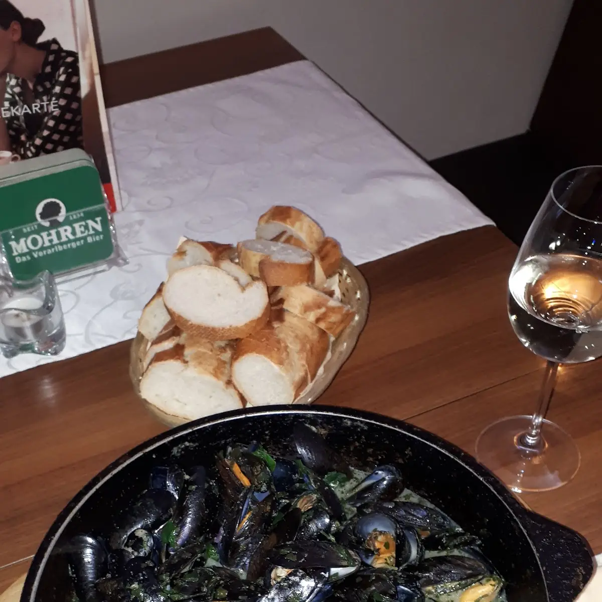 Miesmuscheln In Weißweinsauce 