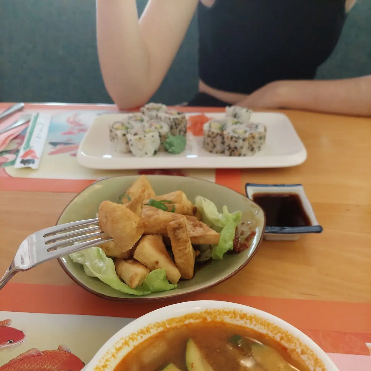 Agedashi Tofu Tom Yam Suppe