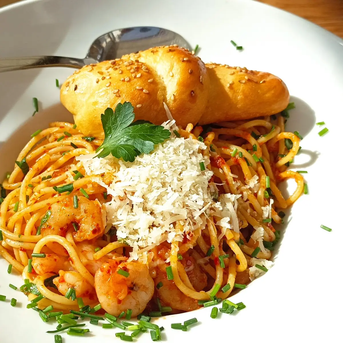 Spaghetti Aglio Olio Mit Gambas
