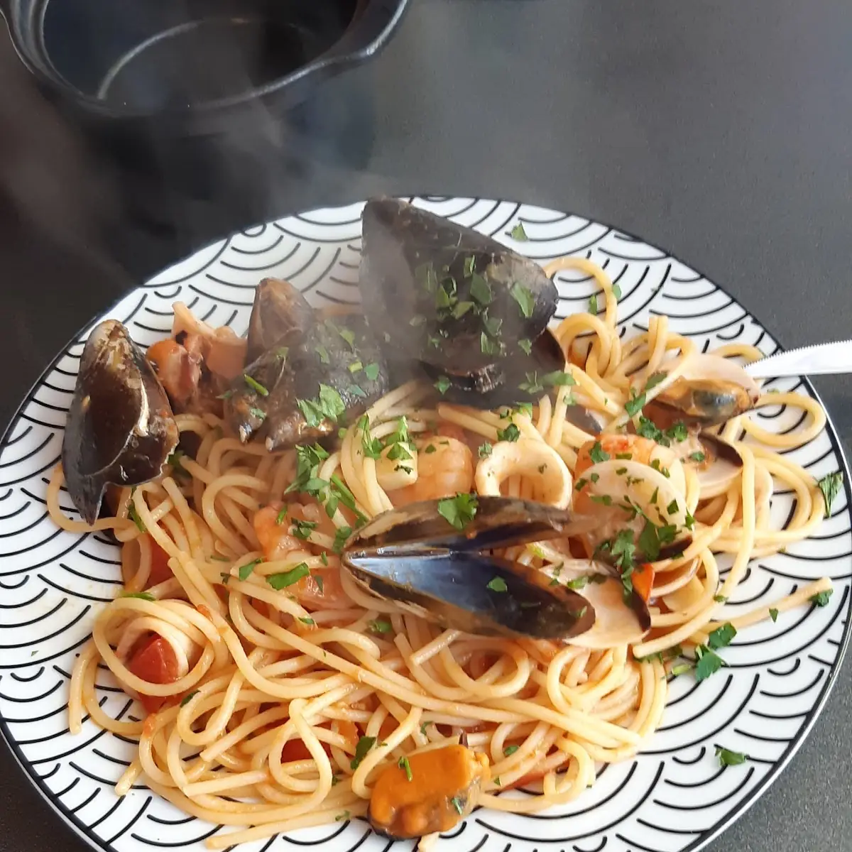 Nudeln Mit Meeresfrüchten