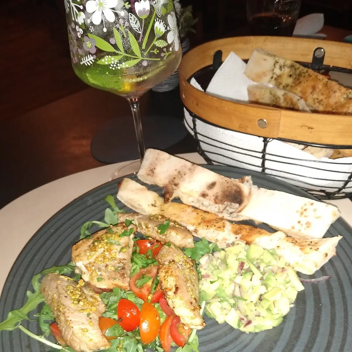 Thunfisch Steake Mit Knoblauch Pita Brot