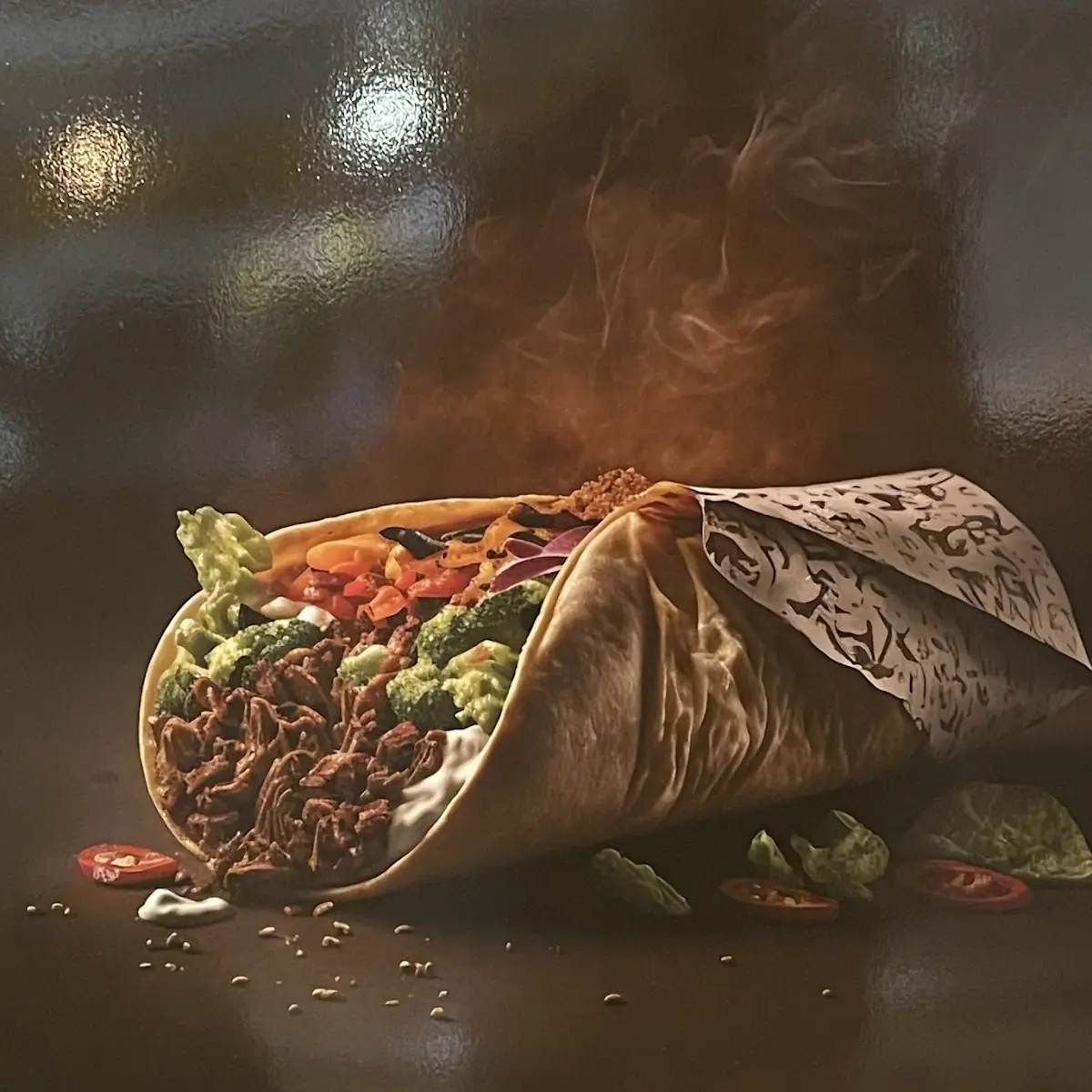 Dürüm Kebab Oder Mit Falafel Mit Veggie