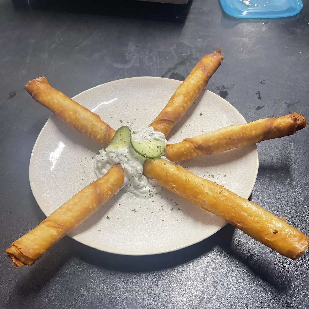 Hausgemachte Käseblätter Rolle