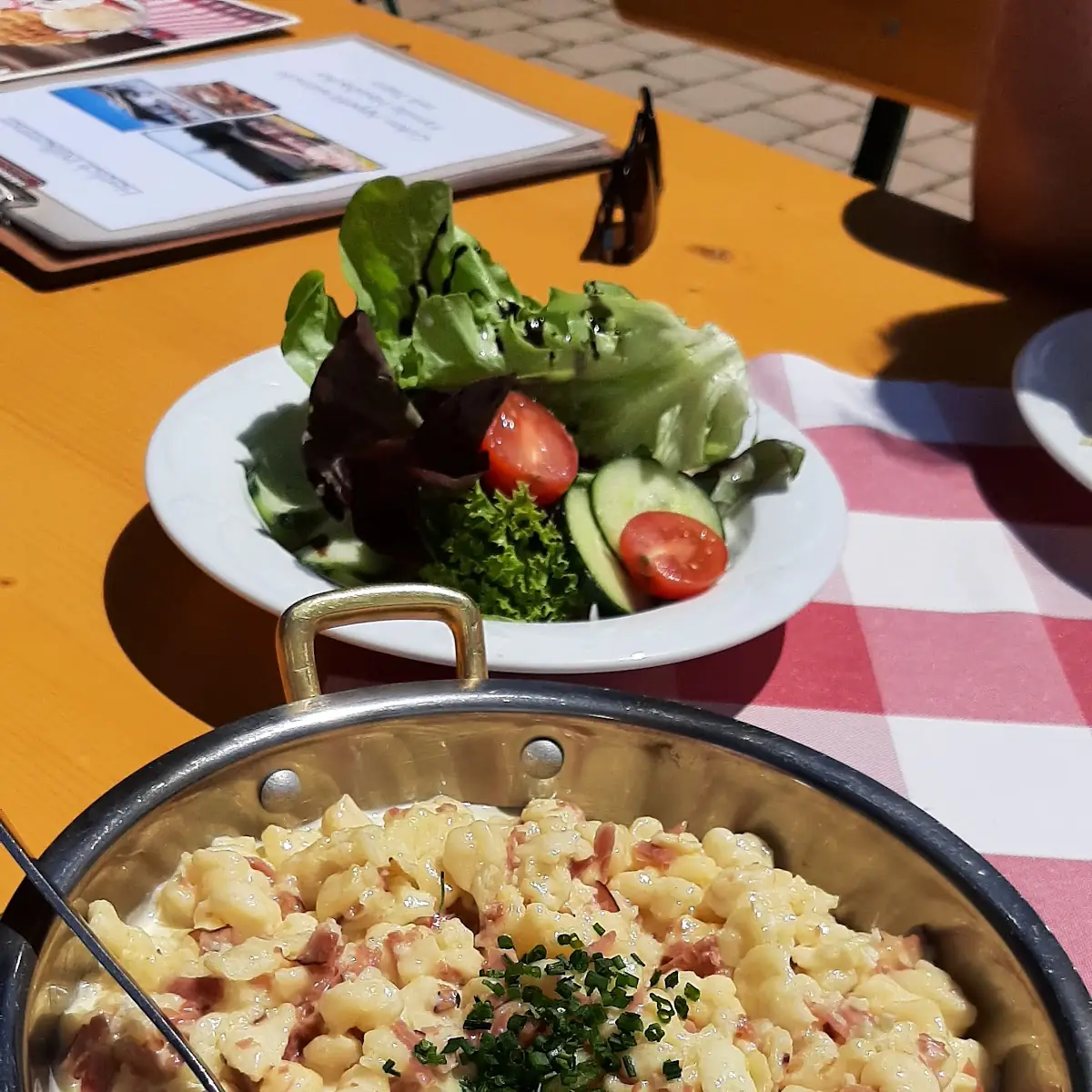 Schinkenrahm-spätzle