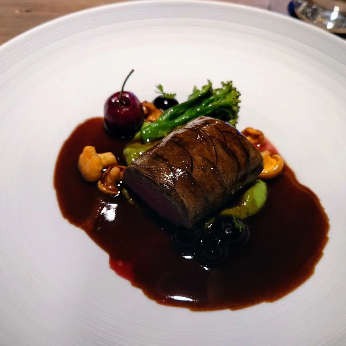 Crépinette Gegart JuS Aus Herzkirschen & Sarawak Pfeffer