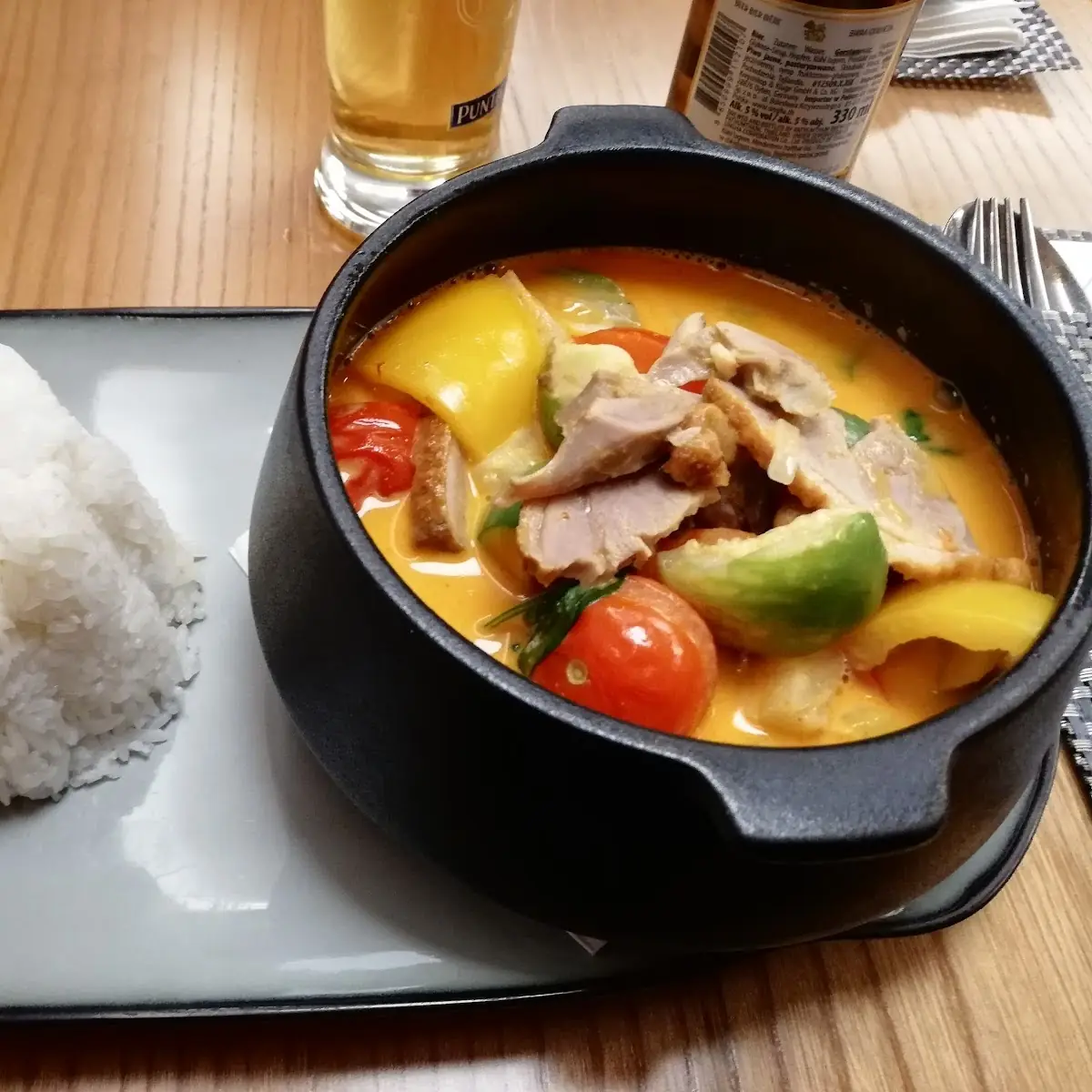 Rotes Curry Mit Ente