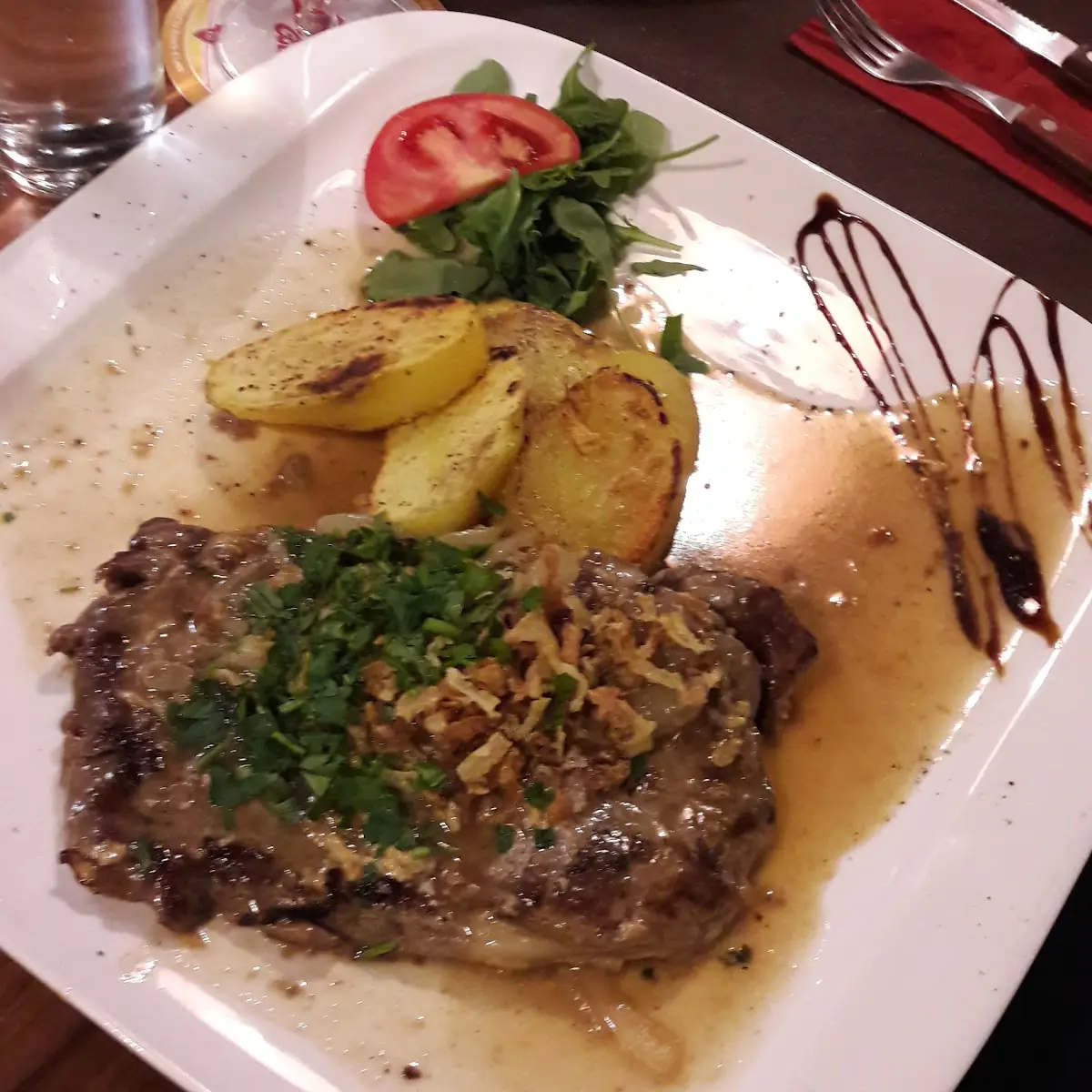 Zwiebelrostbraten