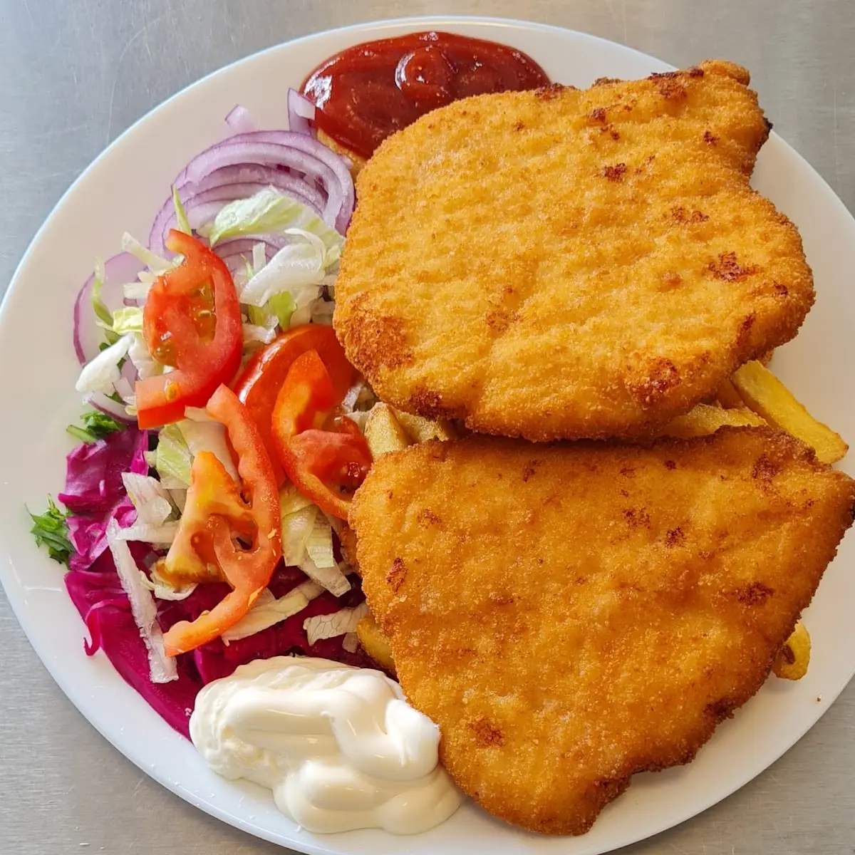 Schnitzel Teller