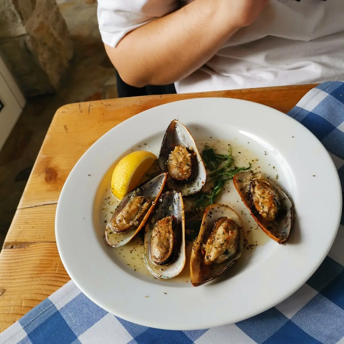 Muscheln Aus Dem Backofen
