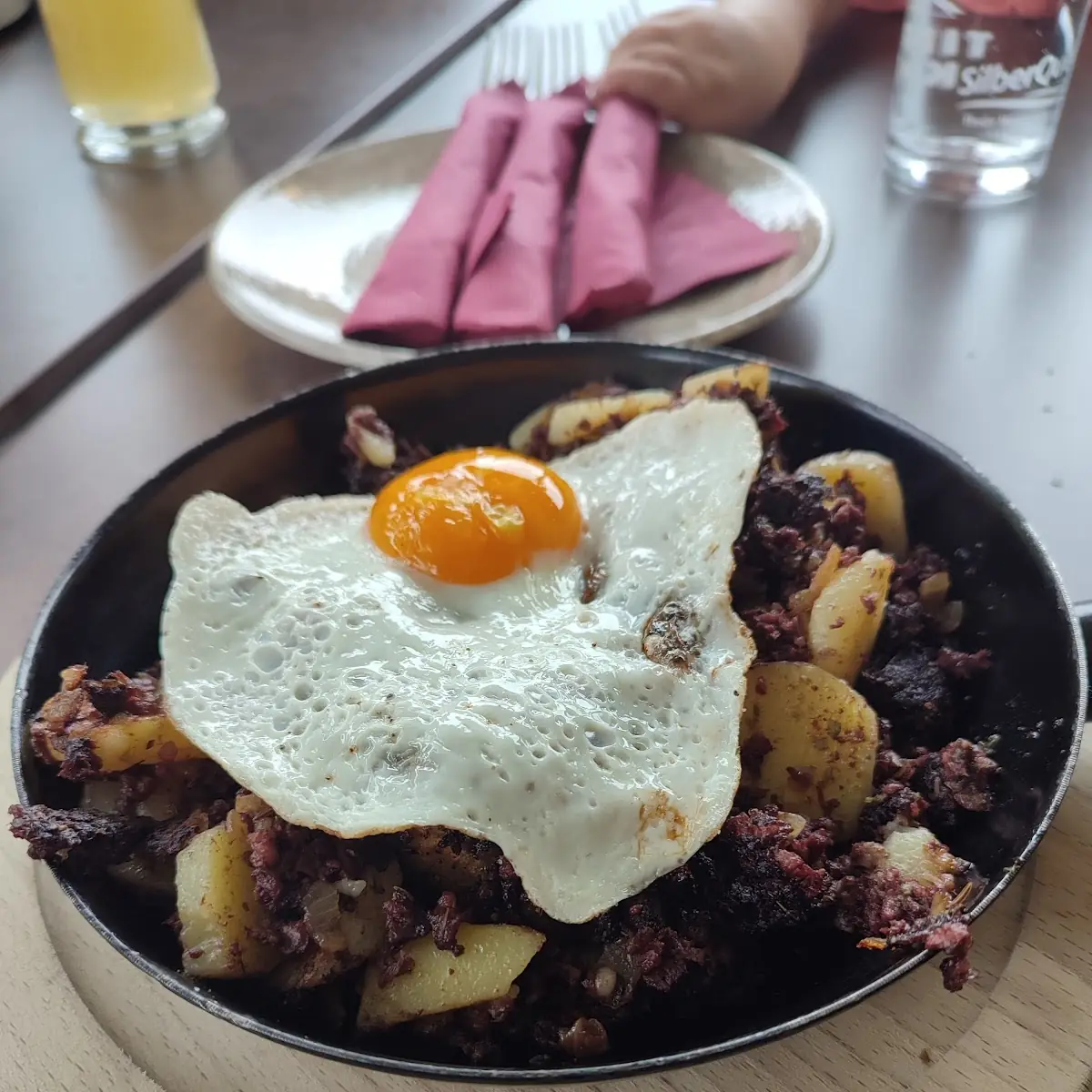Blutwurstgröstl Mit Spiegelei