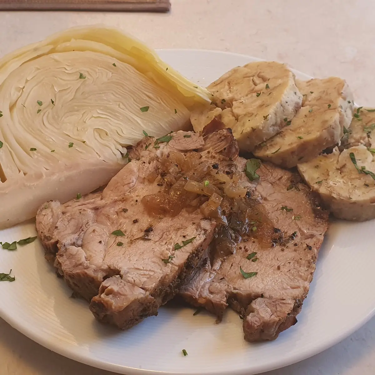 Schweinsbraten Mit Stöckelkraut