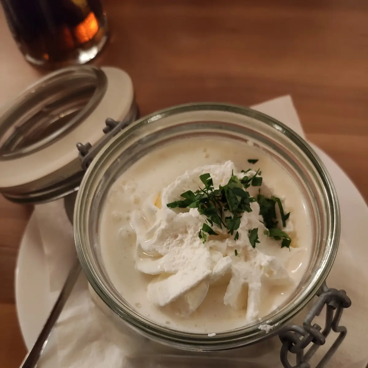 Vegane Knoblauchcremesuppe