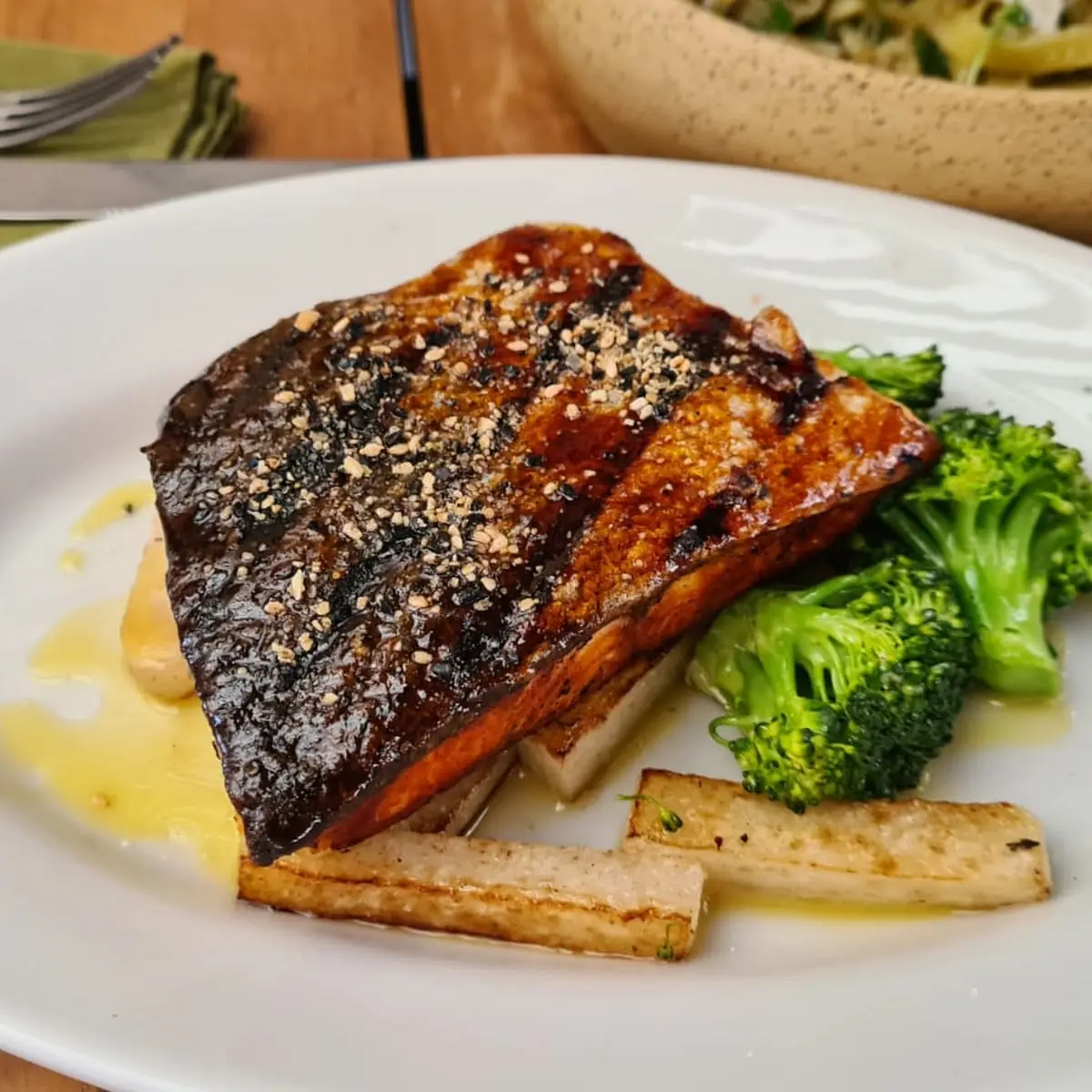 Asiatisches Lachssteak
