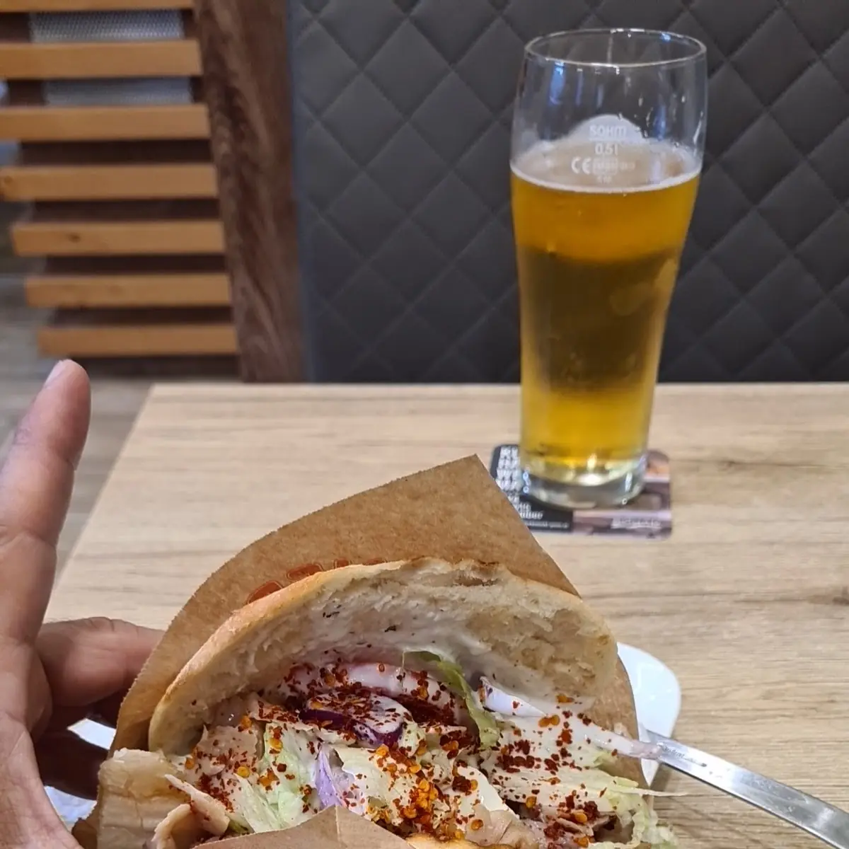 Kebab with Cheese and Meat