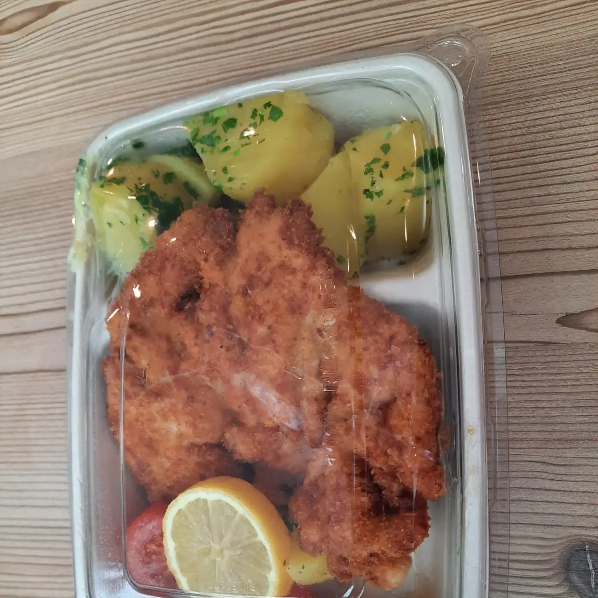 Gebackenes Hühnerschnitzel