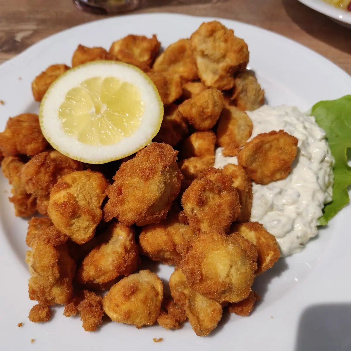 Gebackene Champignons
