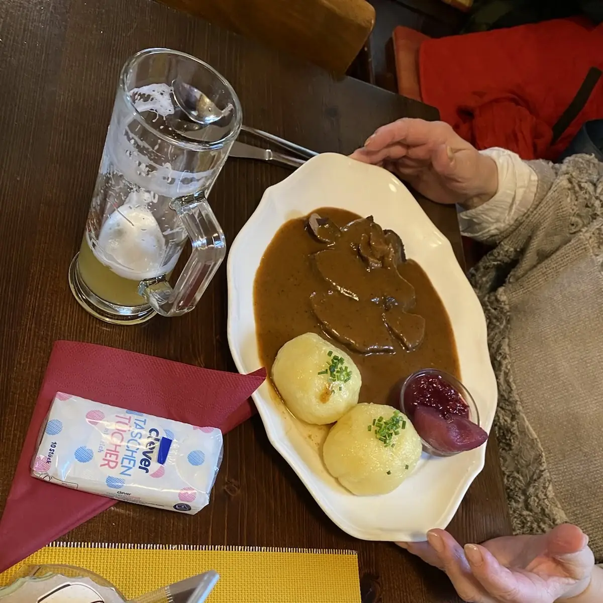 Hirschbraten Mit Jartiffelknödel