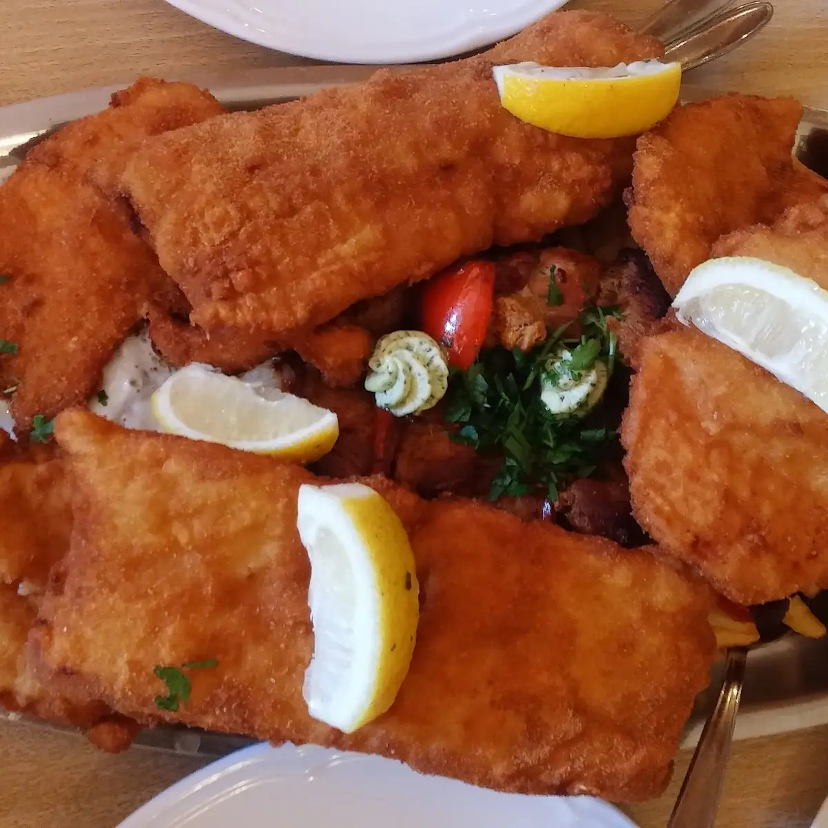 Platte Für Zwei Personen Schnitzel