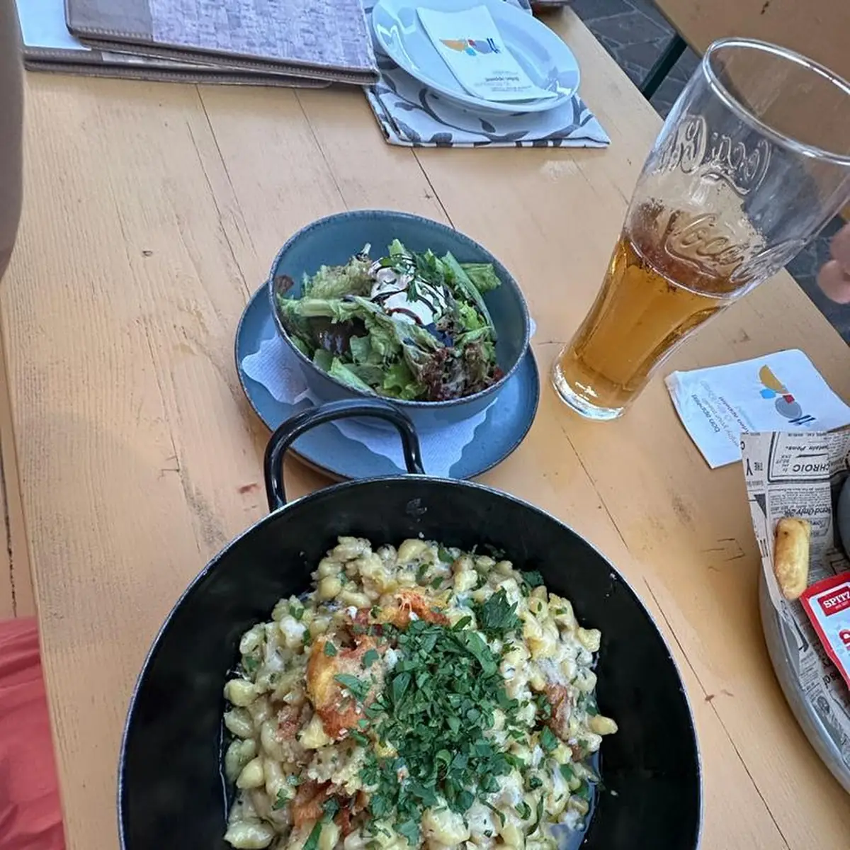 Kasnock'n Mit Grünem Salat