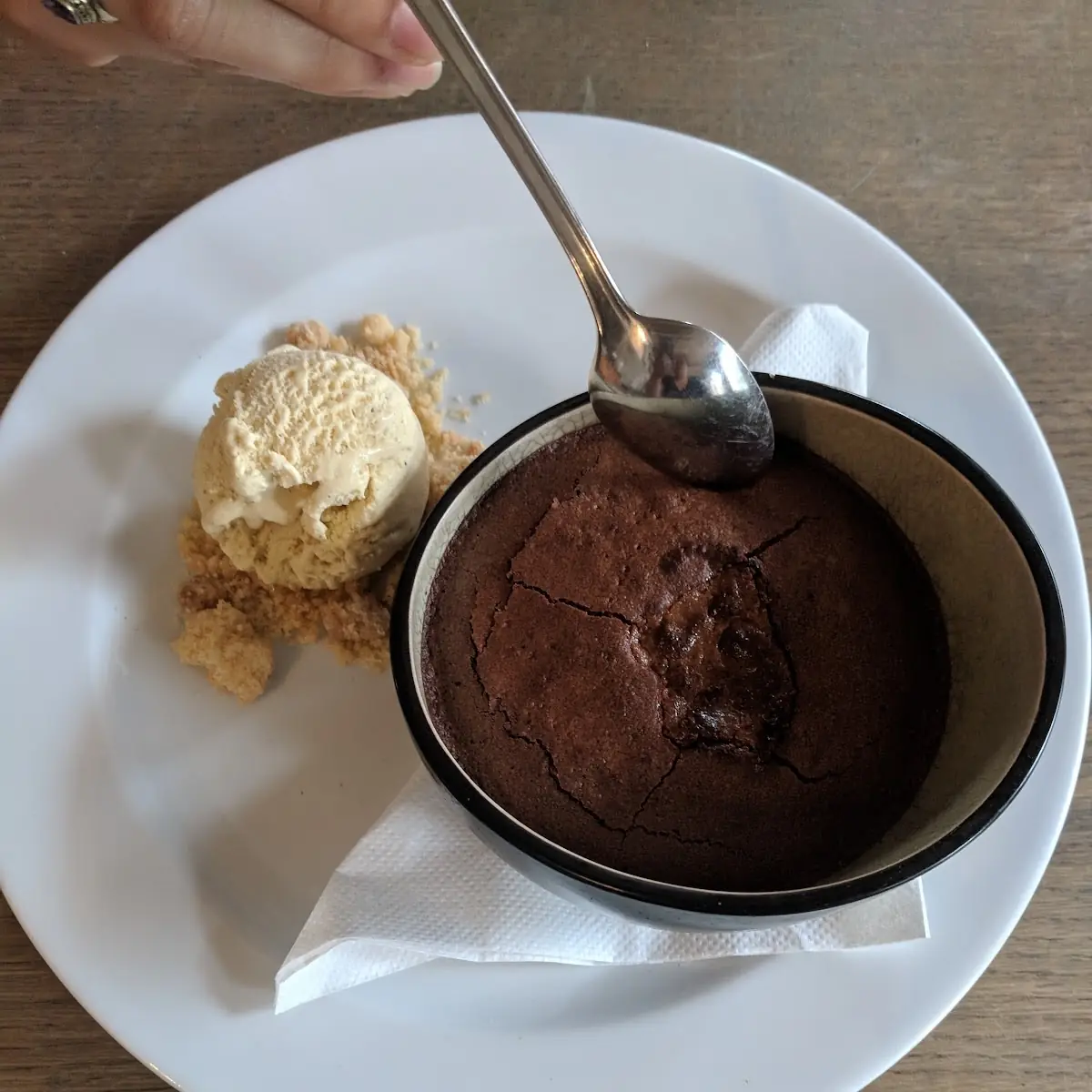 Chocolate Peanut Butter Lava Cake