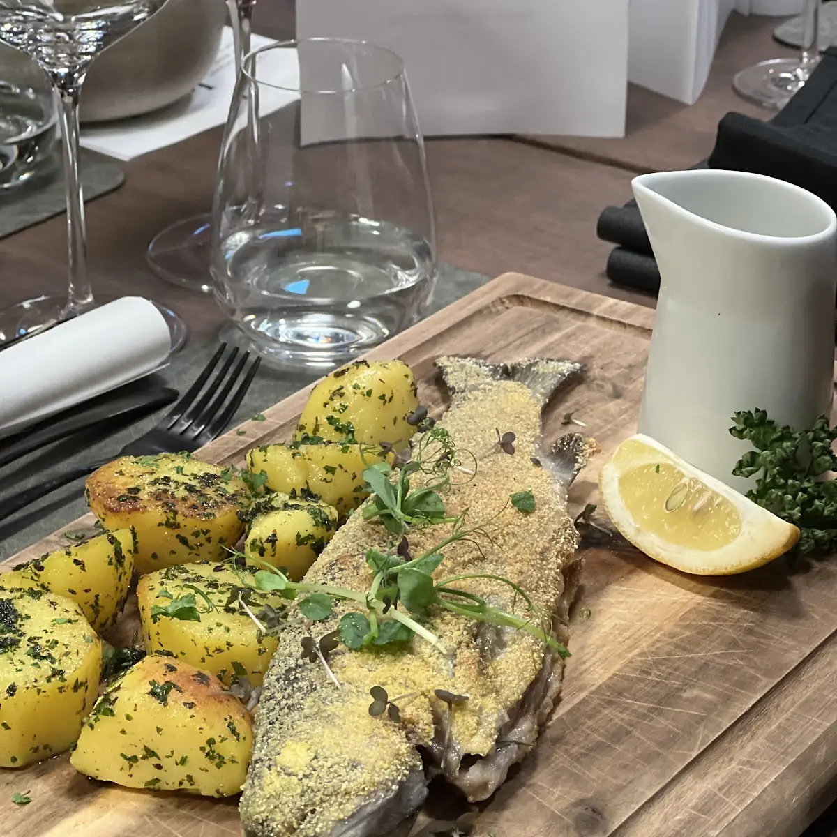Fisch Mit Petersilienkartoffel