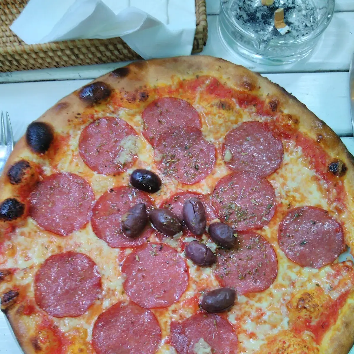 Pizza Salami Oliven