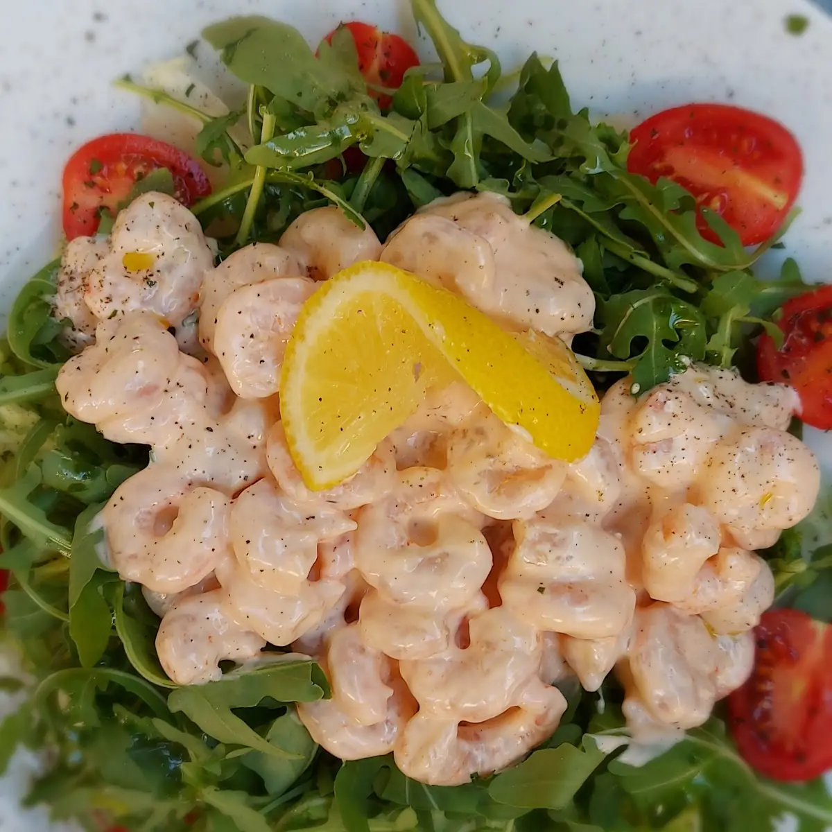 Krabben Auf Rucola Salat