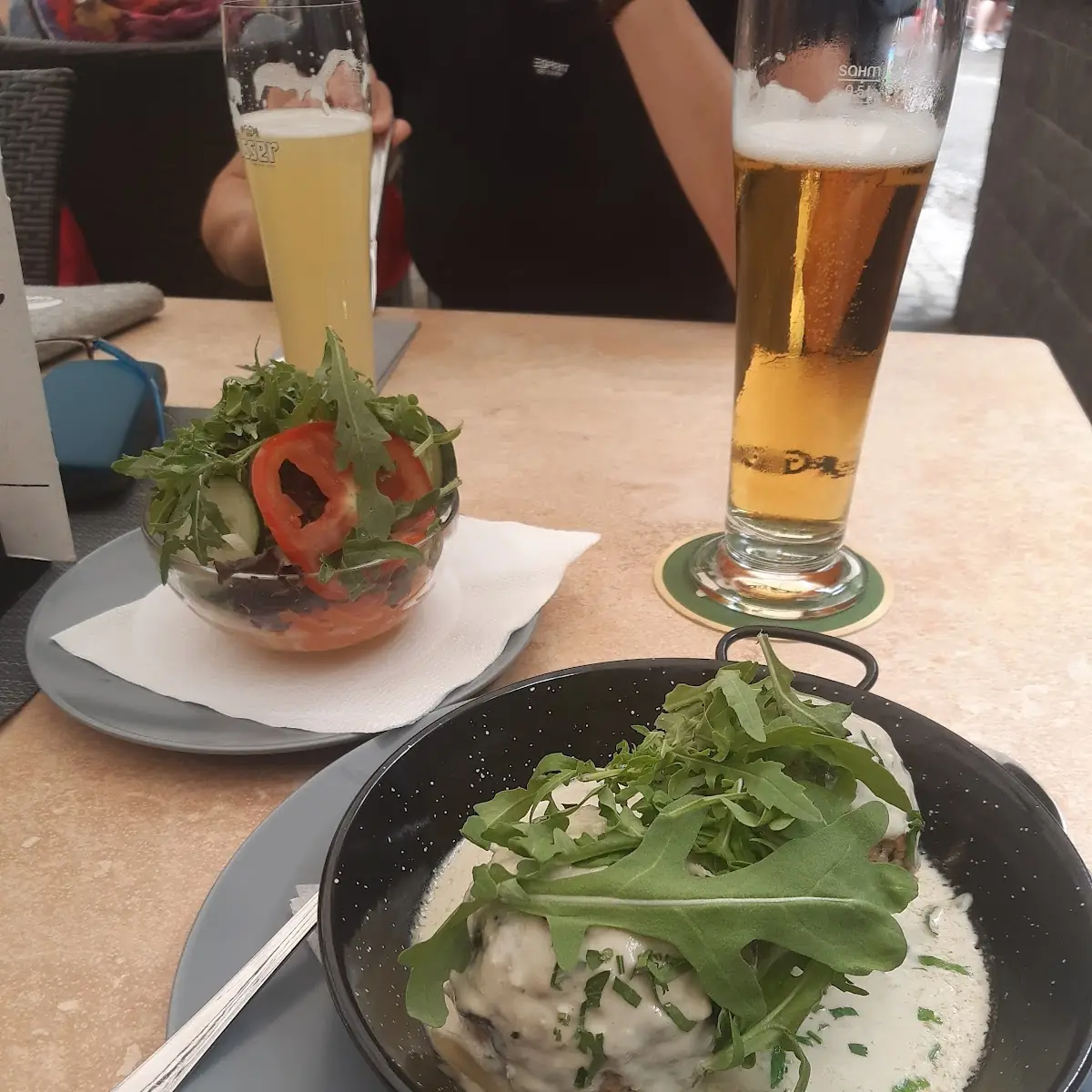 Spinatknödel Mit Gorgonzolasosse