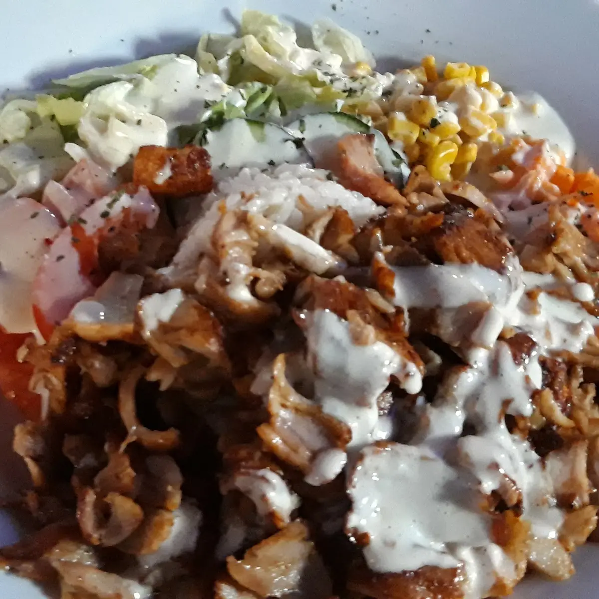 Kebab Mit Salat