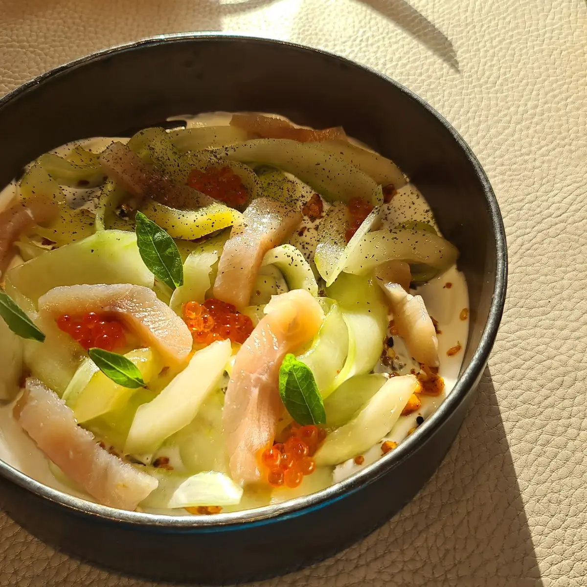 Gebeizter Saibling Griechisches Joghurt Kaviar Verbene