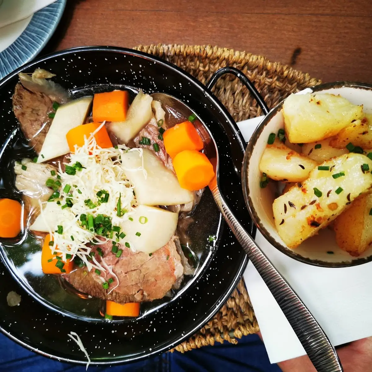 Gekochtes Rindfleisch