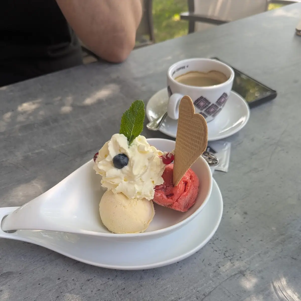 Gemischtes Eis Mit Schlag