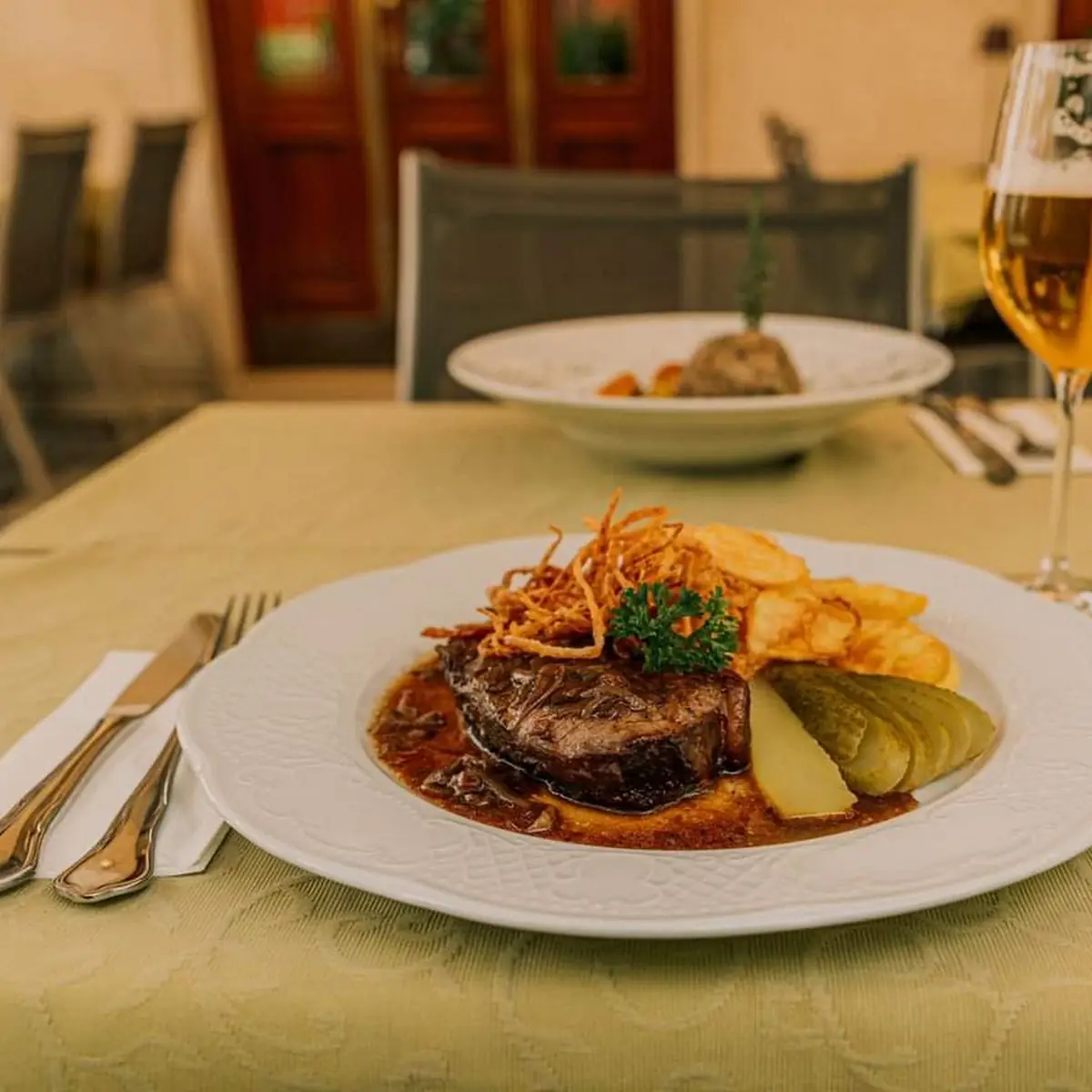 Zwiebelrostbraten