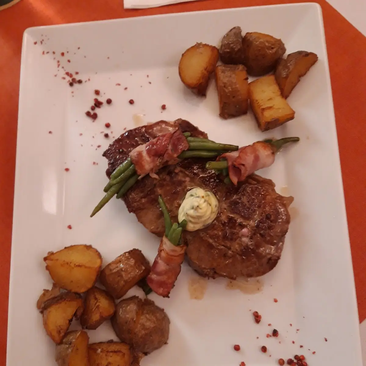 Rumpsteak Mit Bratkartoffeln