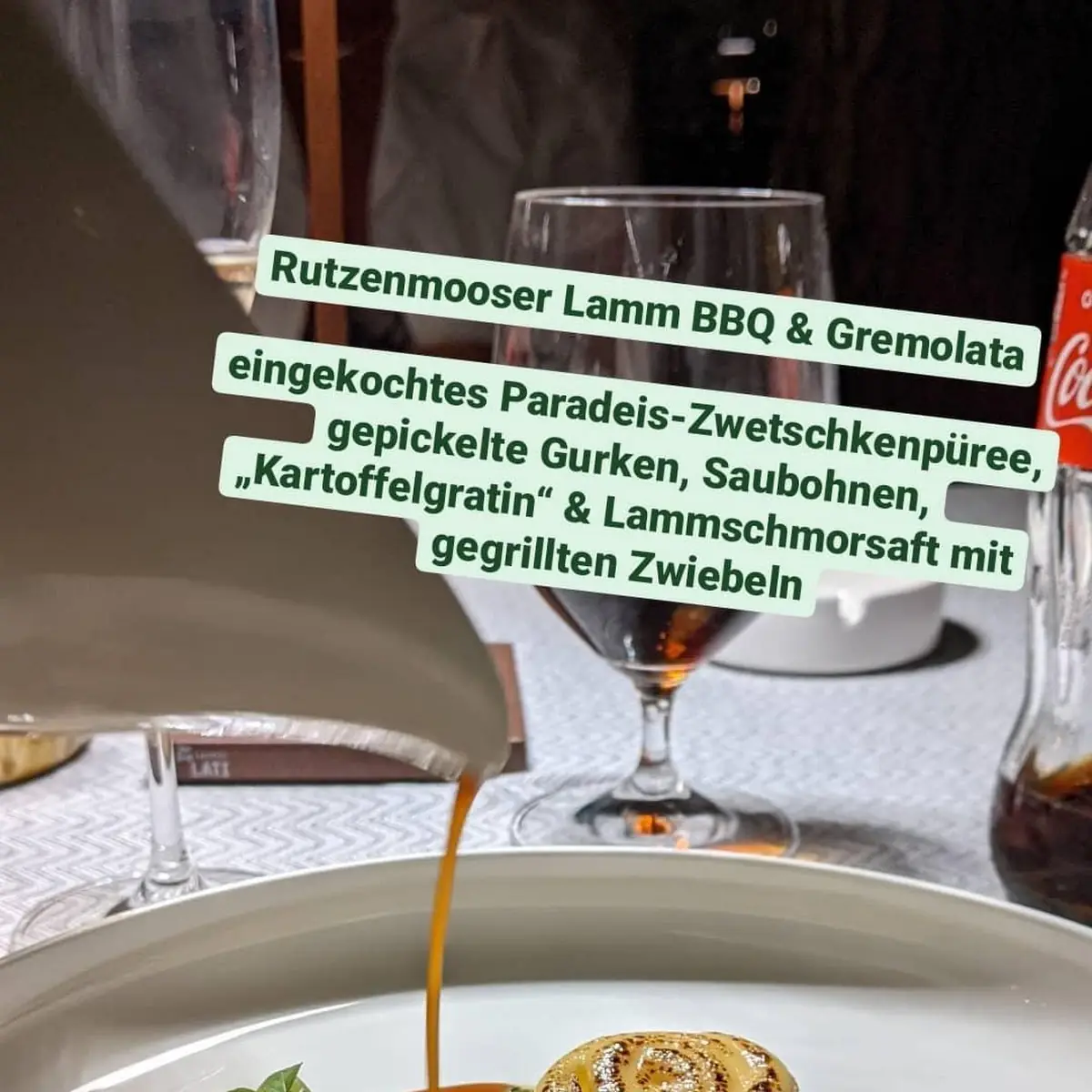 Rutzenmooser Lamm BBQ & Gremolata, Landhaus Bacher
