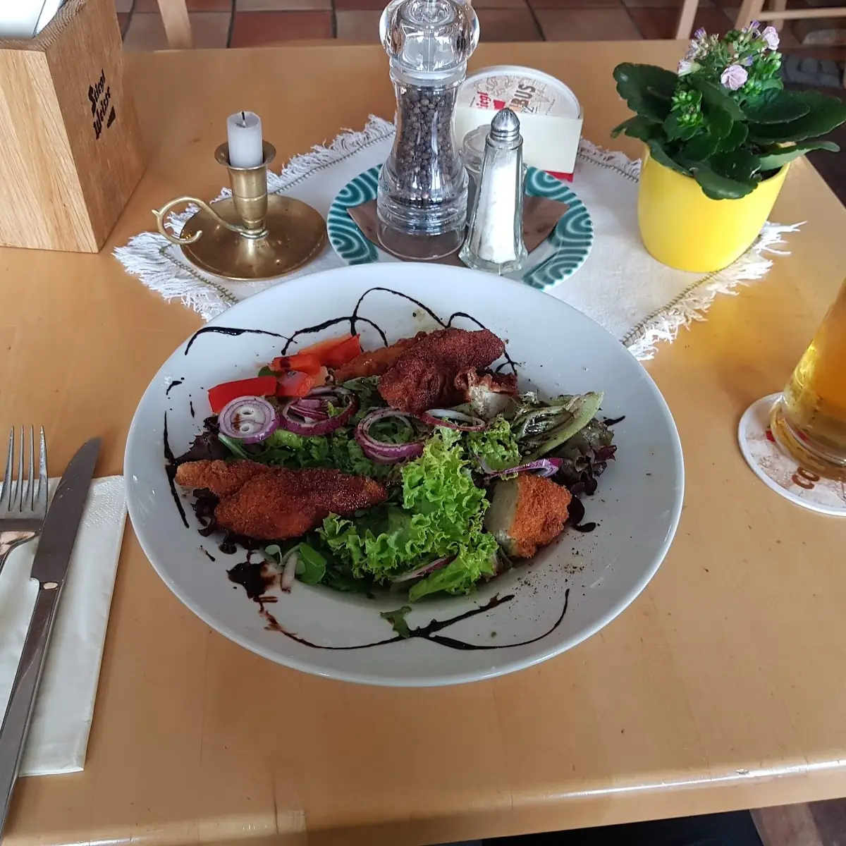 Backhendlsalat