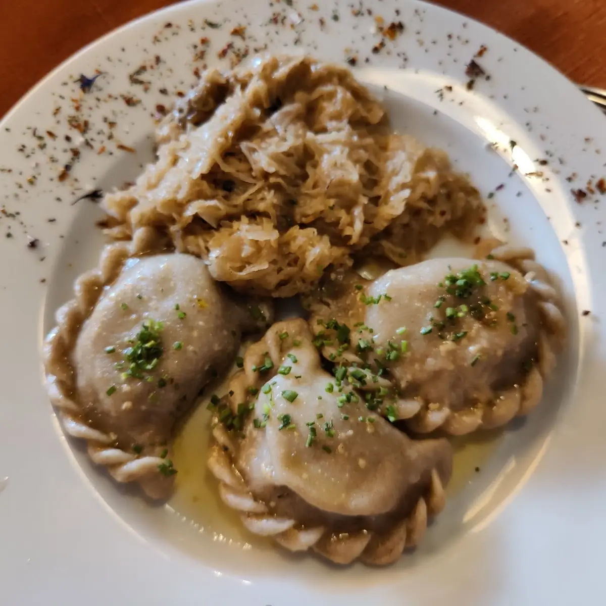 Fleischknödel Mit Sauerkraut