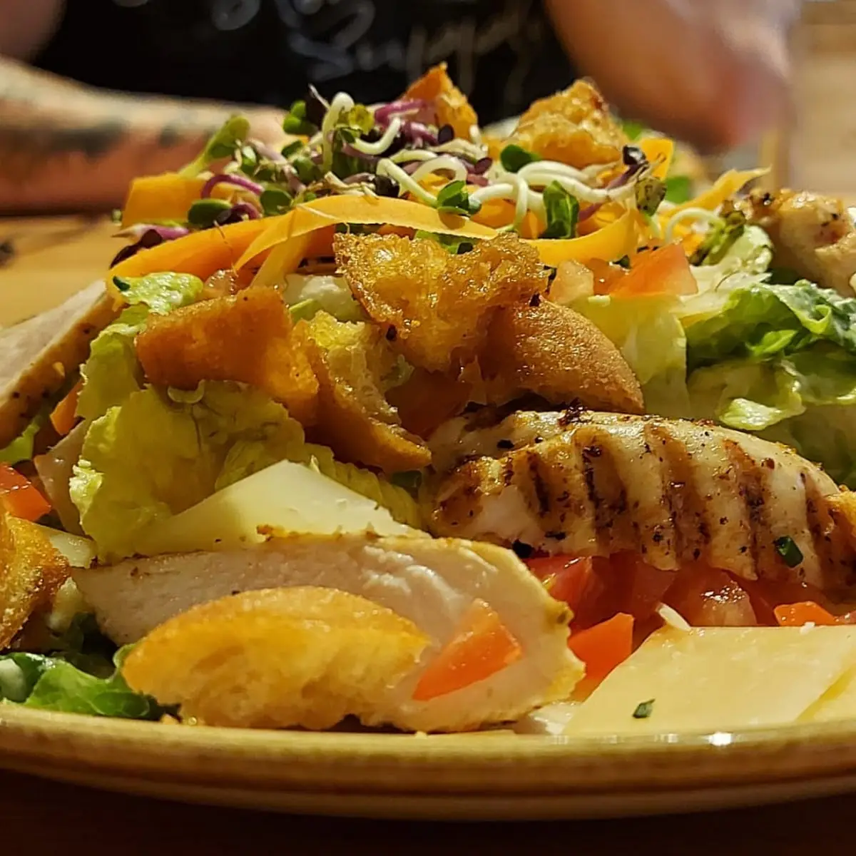Salat Mit Putenstreifen
