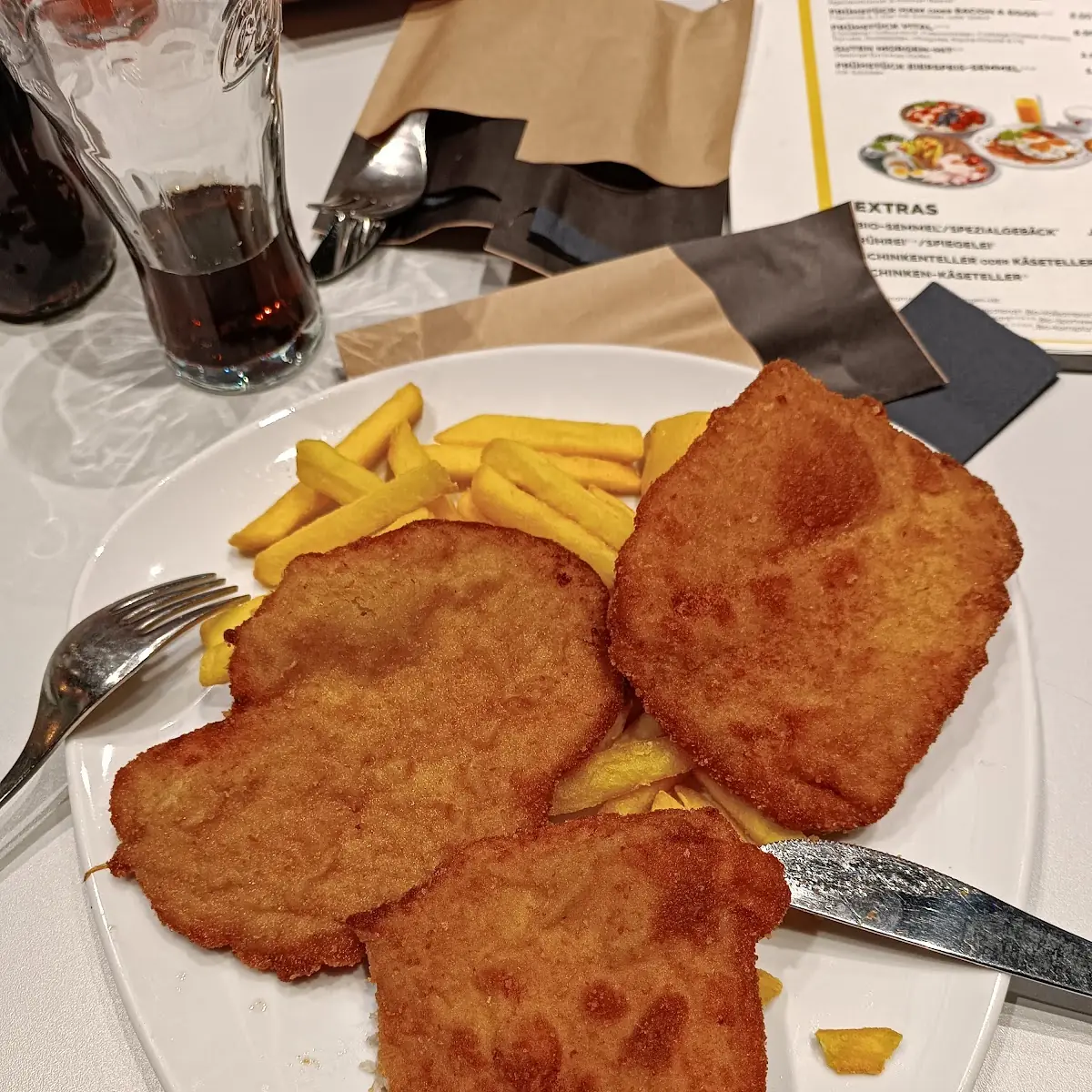 Rántott Hús Sült Krumplival