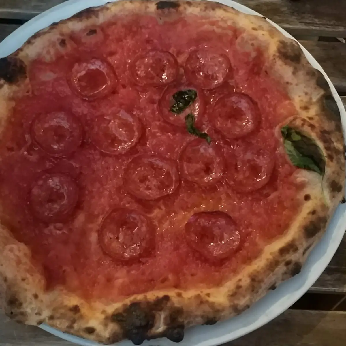 Pizza with Spicy Salami