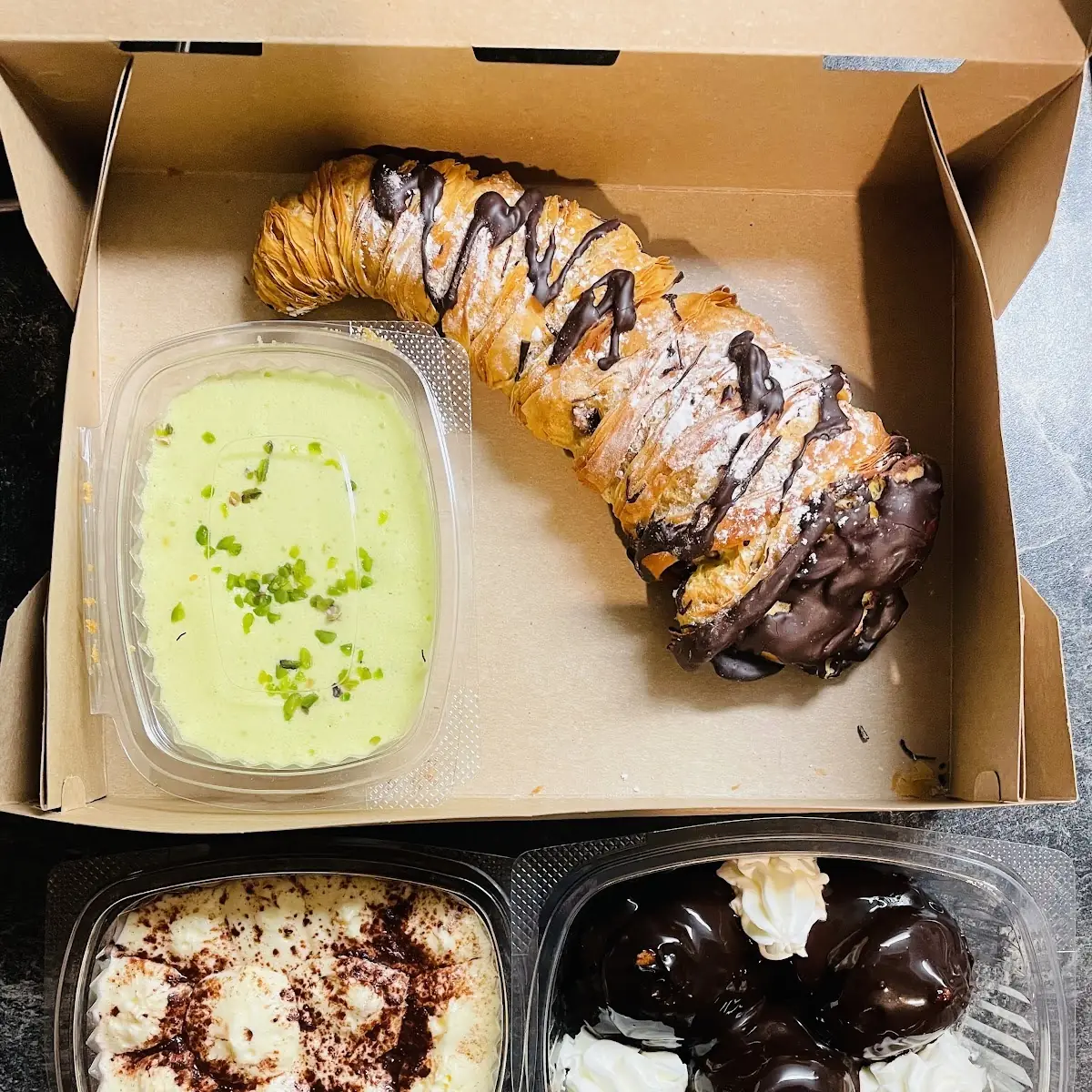 Profiteroles & Tiramisu