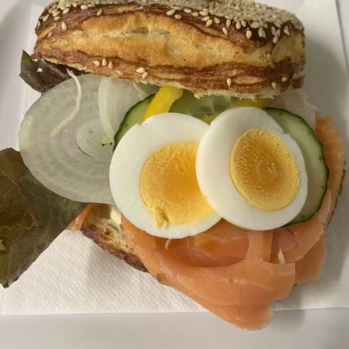Lachsfrühstück