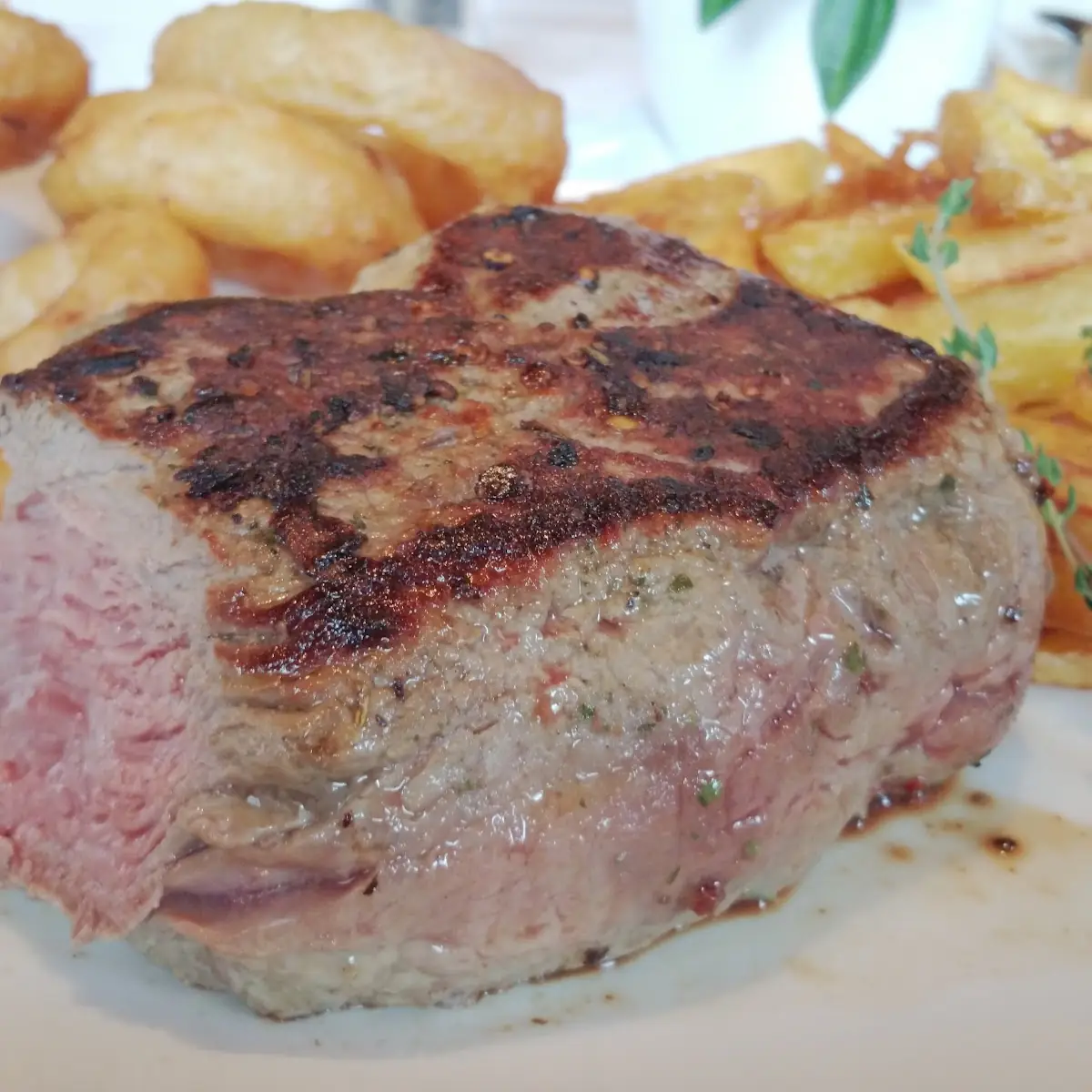 Herrensteak 500gr Auf Heißem Stein