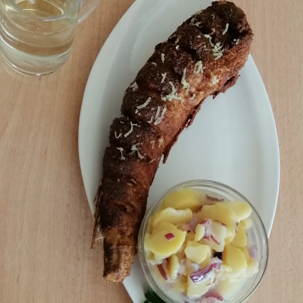 Heckfisch Mit Kartoffelsalat