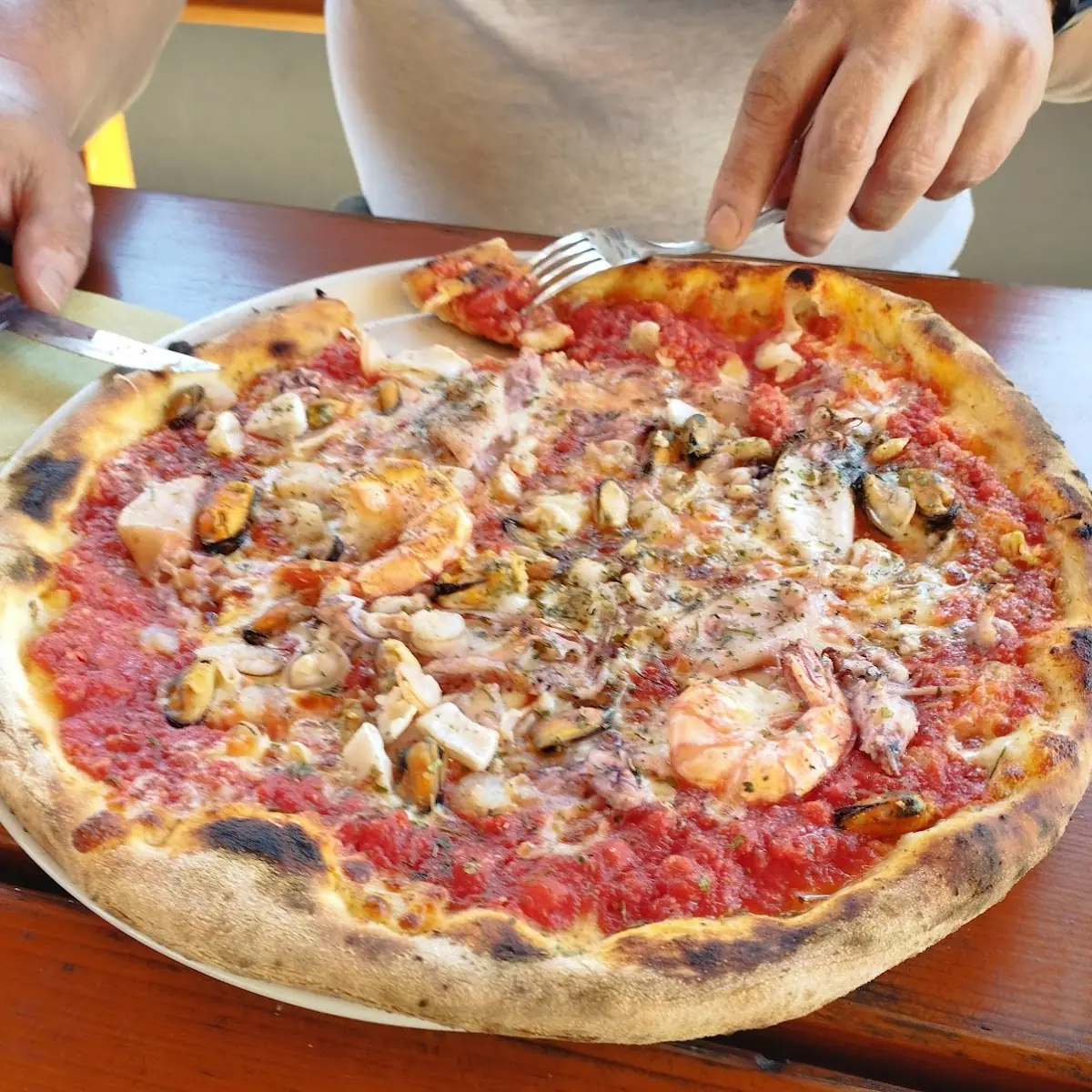 Pizza Mit Meeresfrüchte