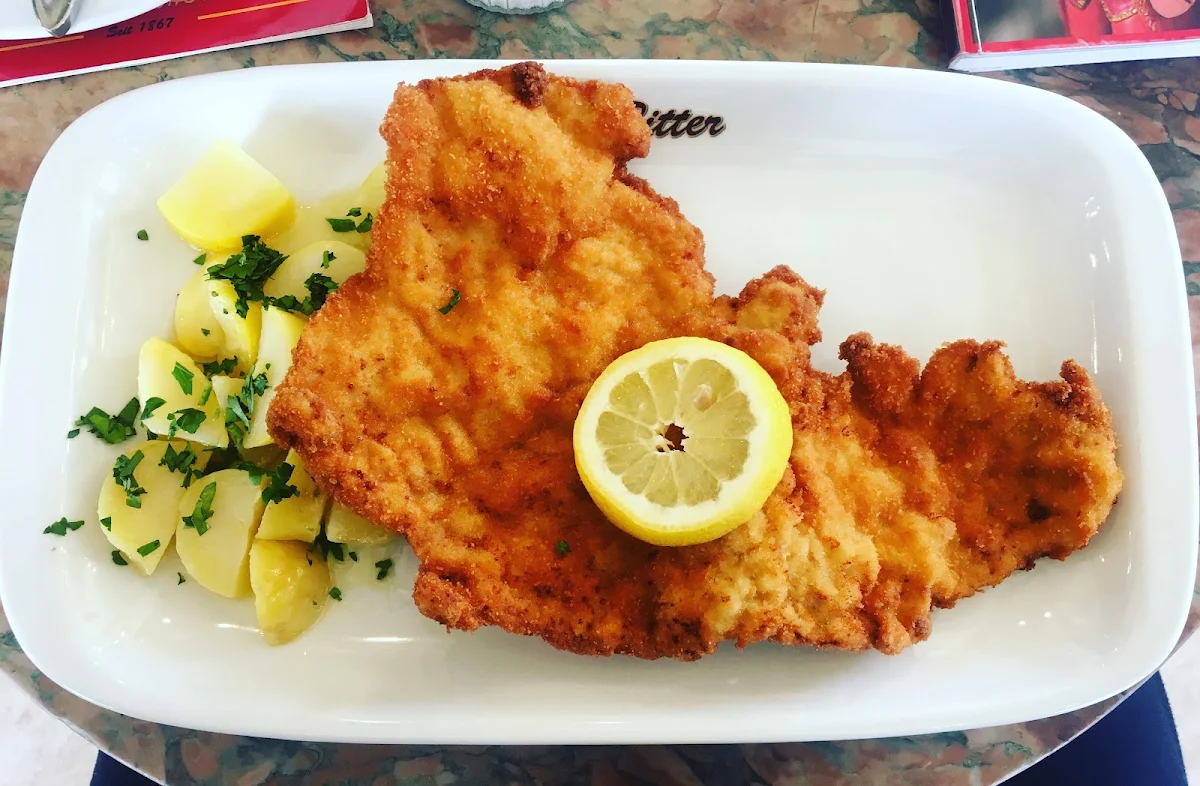 Breadcrumbed and Fried Escalope of Pork