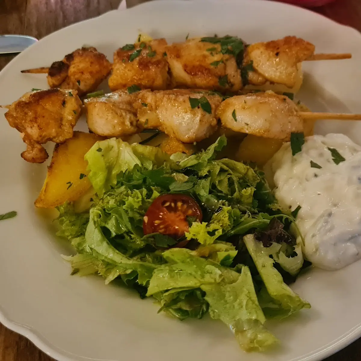Hähnchenspieße