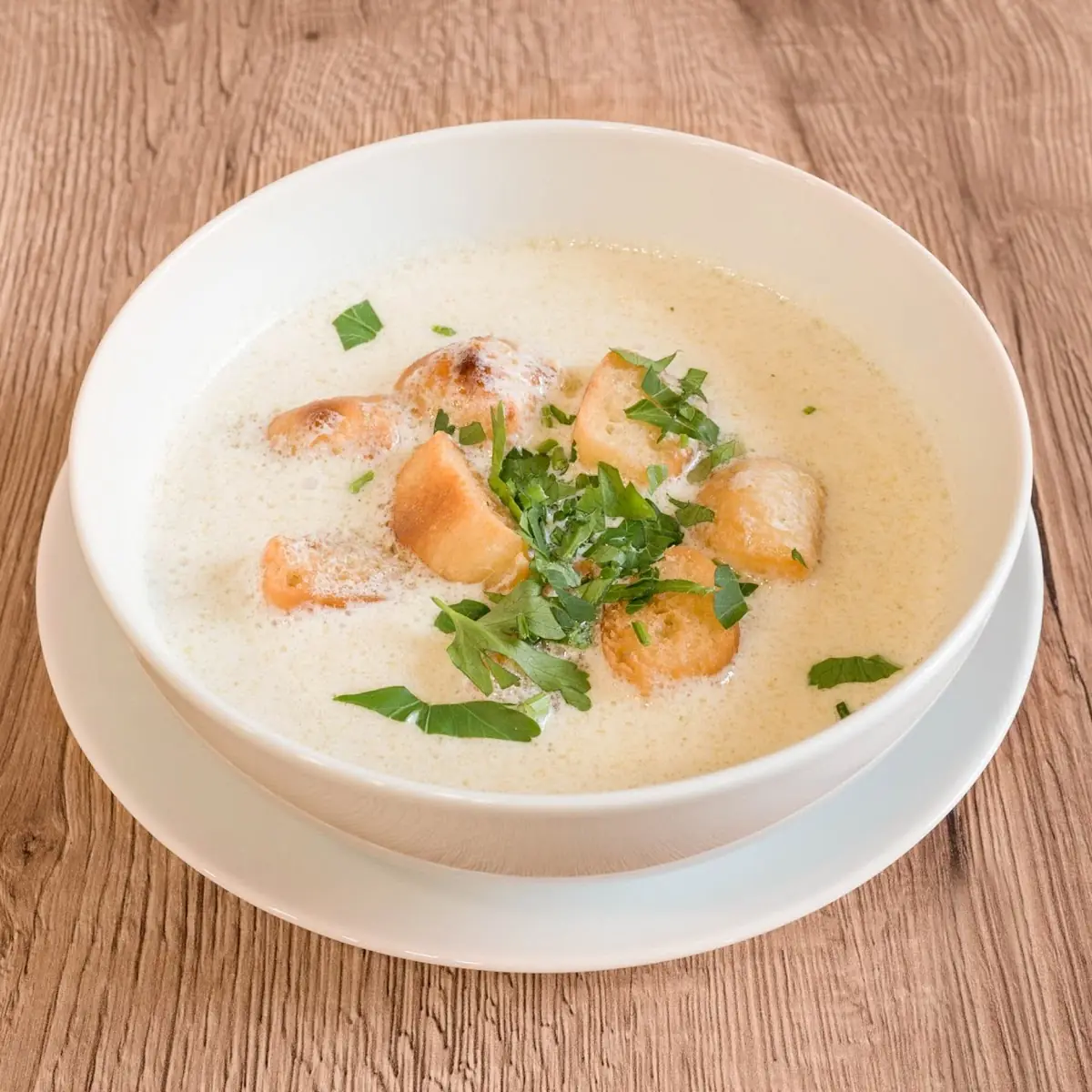 Knoblauchcremesuppe